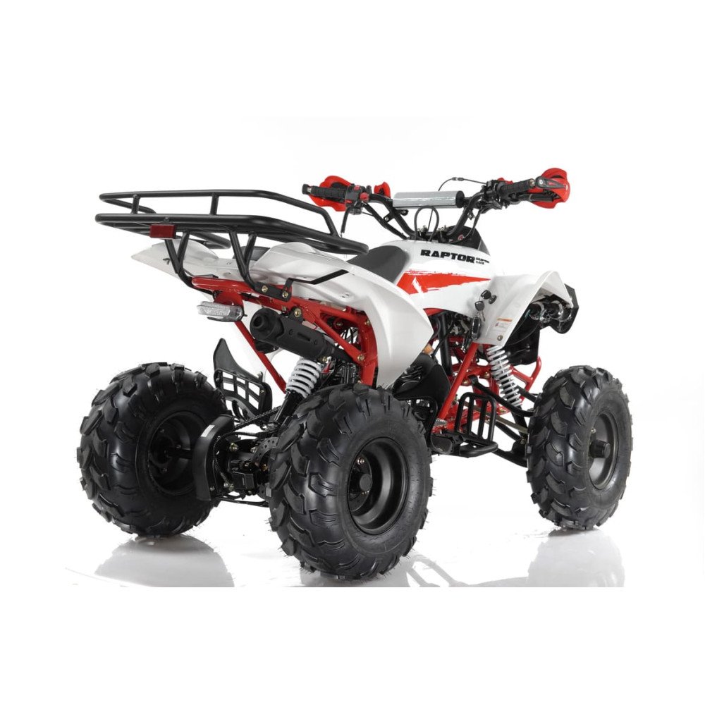 Подростковый квадроцикл MOTAX ATV Raptor Super LUX 125, бело-красный