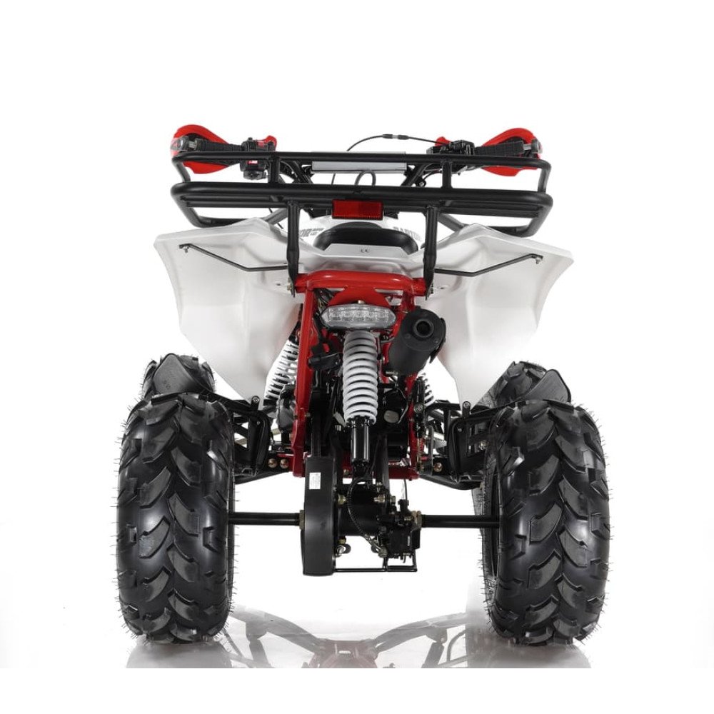 Подростковый квадроцикл MOTAX ATV Raptor Super LUX 125, бело-красный
