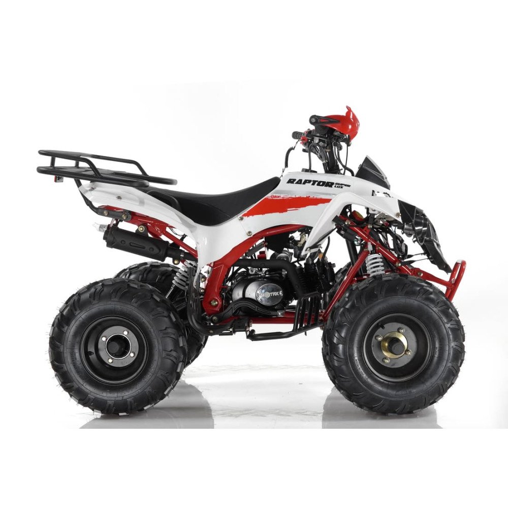 Подростковый квадроцикл MOTAX ATV Raptor Super LUX 125, бело-красный