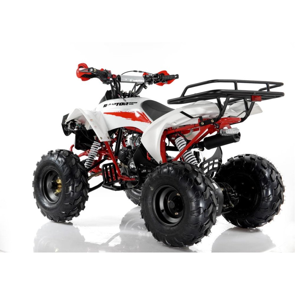 Подростковый квадроцикл MOTAX ATV Raptor Super LUX 125, бело-красный