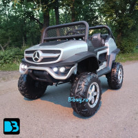 Детский электромобиль Mercedes-Benz Unimog Concept (P555BP) серебристый глянец