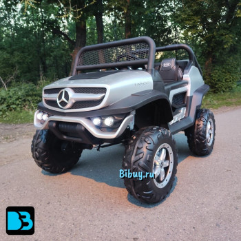 Детский электромобиль Mercedes-Benz Unimog Concept (P555BP) серебристый глянец