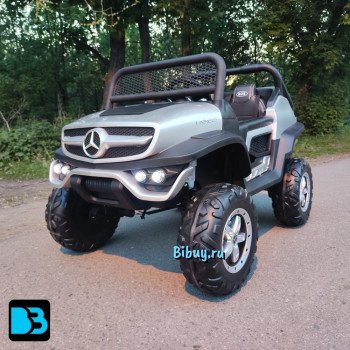 Детский электромобиль Mercedes-Benz Unimog Concept (P555BP) серебристый глянец