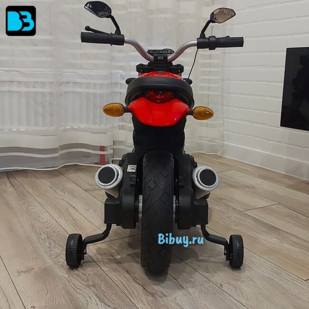 Детский мотоцикл Qike Чоппер красный - QK-307-RED