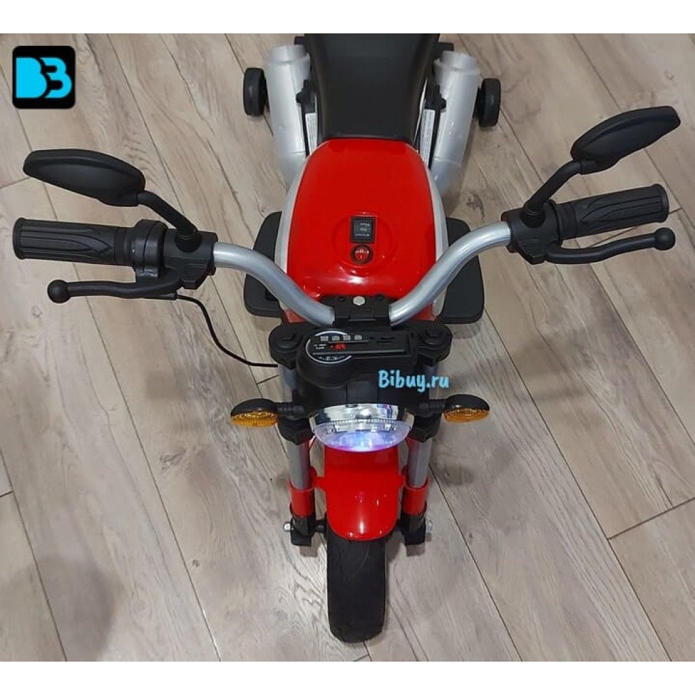 Детский мотоцикл Qike Чоппер красный - QK-307-RED