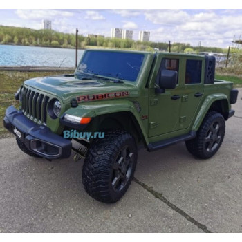 Детский электромобиль Jeep Rubicon 6768R Хаки