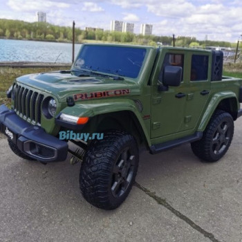 Детский электромобиль Jeep Rubicon 6768R Хаки