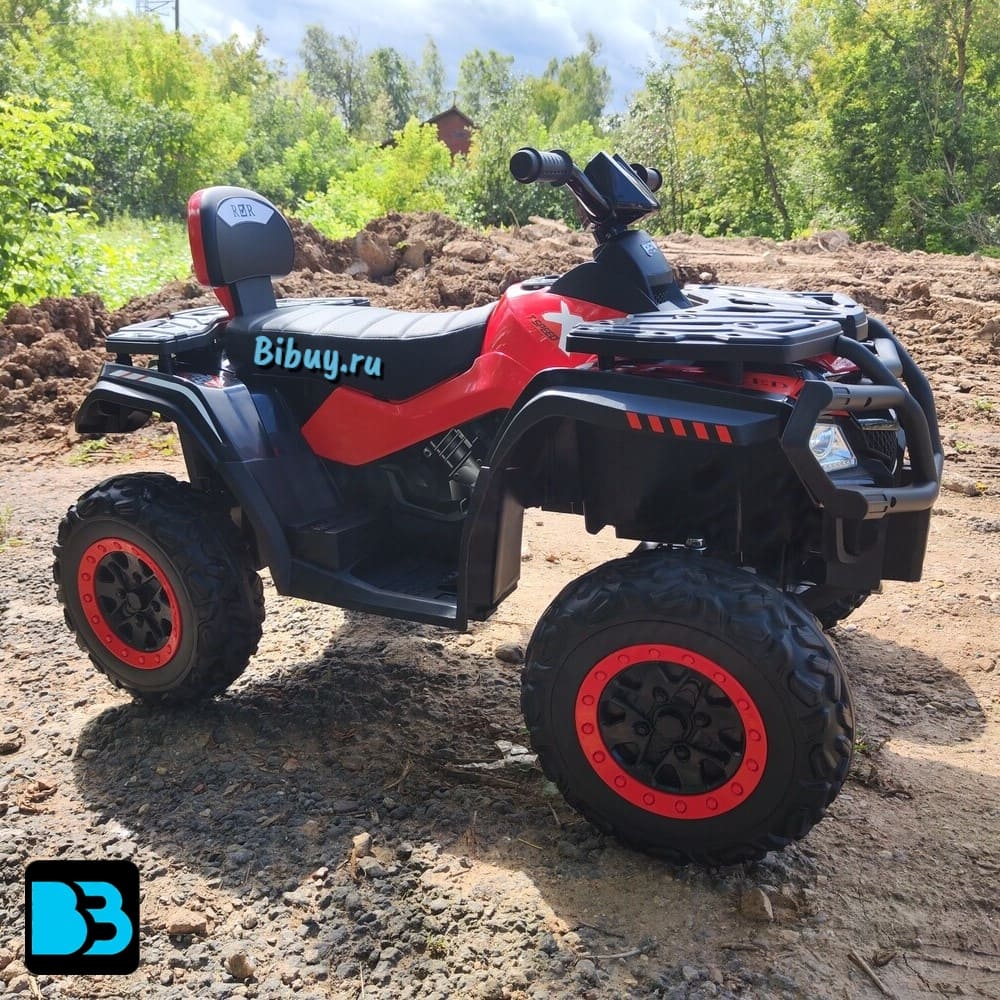Детский электроквадроцикл T001TT 4WD красный, с пультом