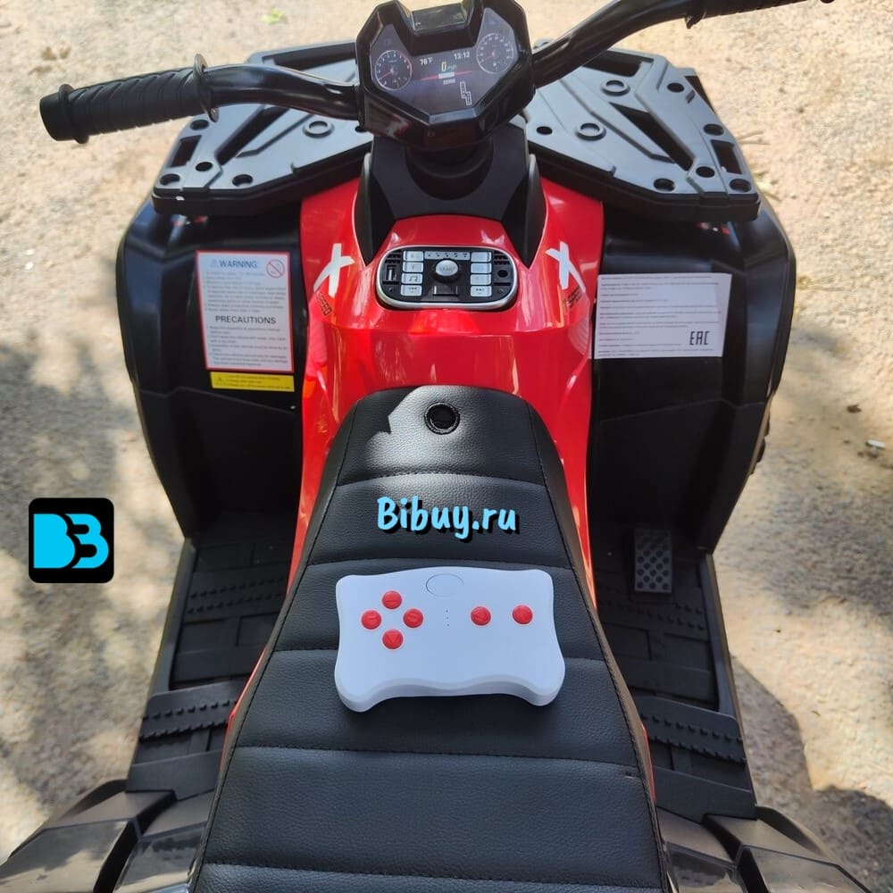 Детский электроквадроцикл T001TT 4WD красный, с пультом