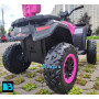 Детский полноприводный квадроцикл T001TT 4WD розовый, с пультом