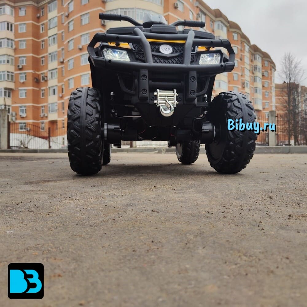 Детский электроквадроцикл T001TT 4WD желтый, с пультом