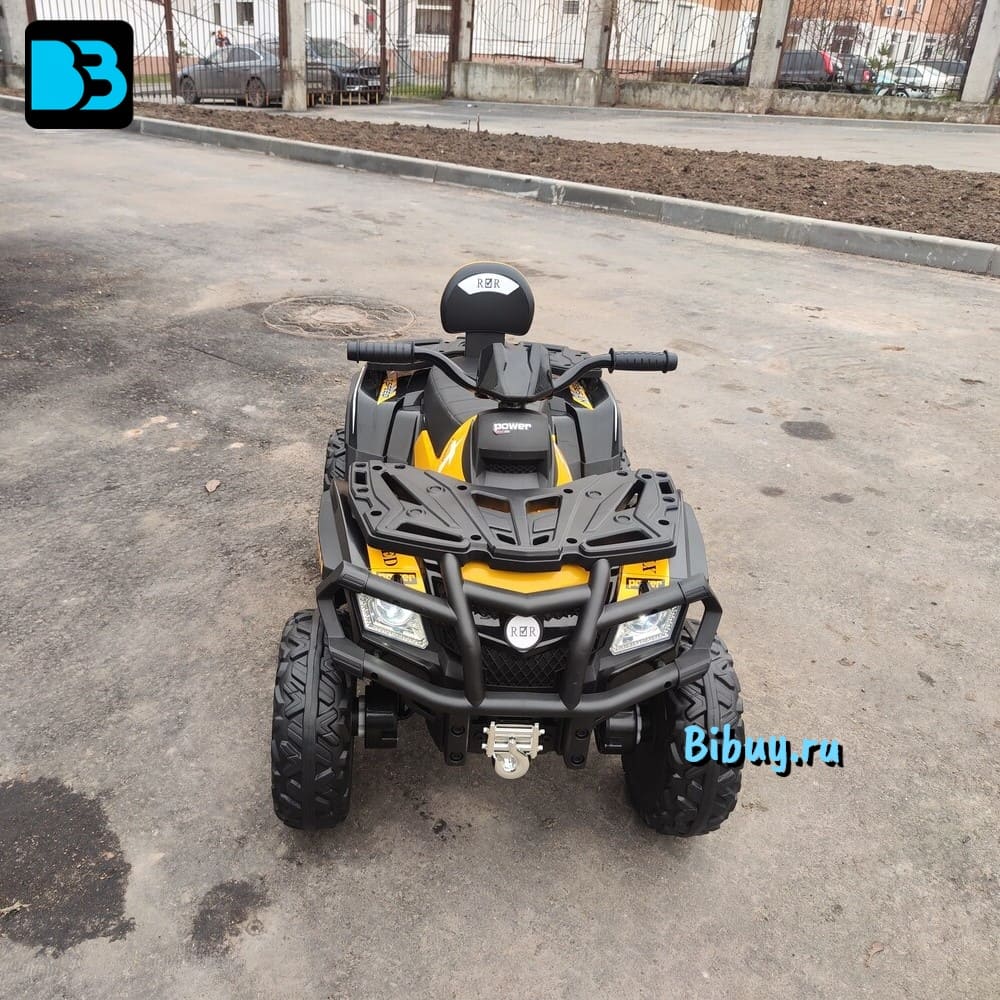 Детский электроквадроцикл T001TT 4WD желтый, с пультом