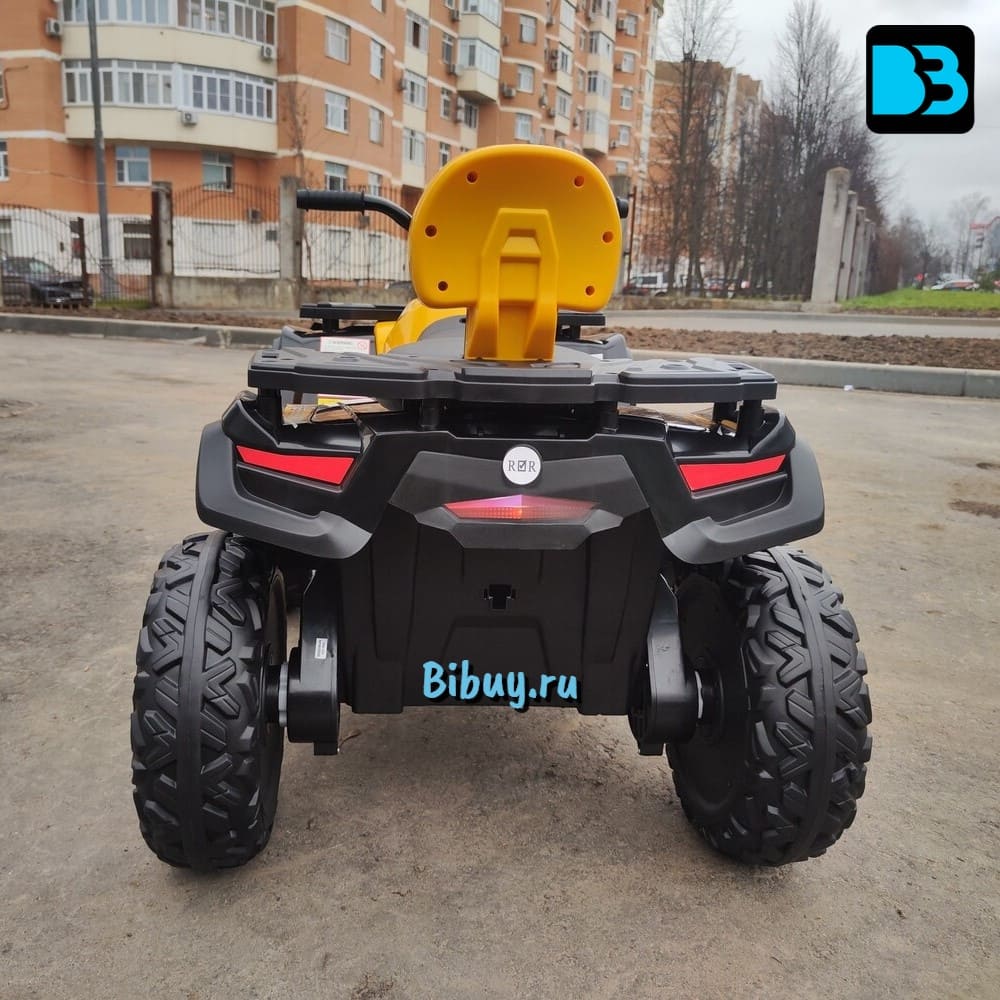 Детский электроквадроцикл T001TT 4WD желтый, с пультом