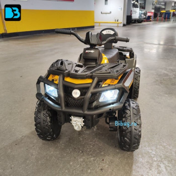 Детский электроквадроцикл T001TT 4WD желтый, с пультом