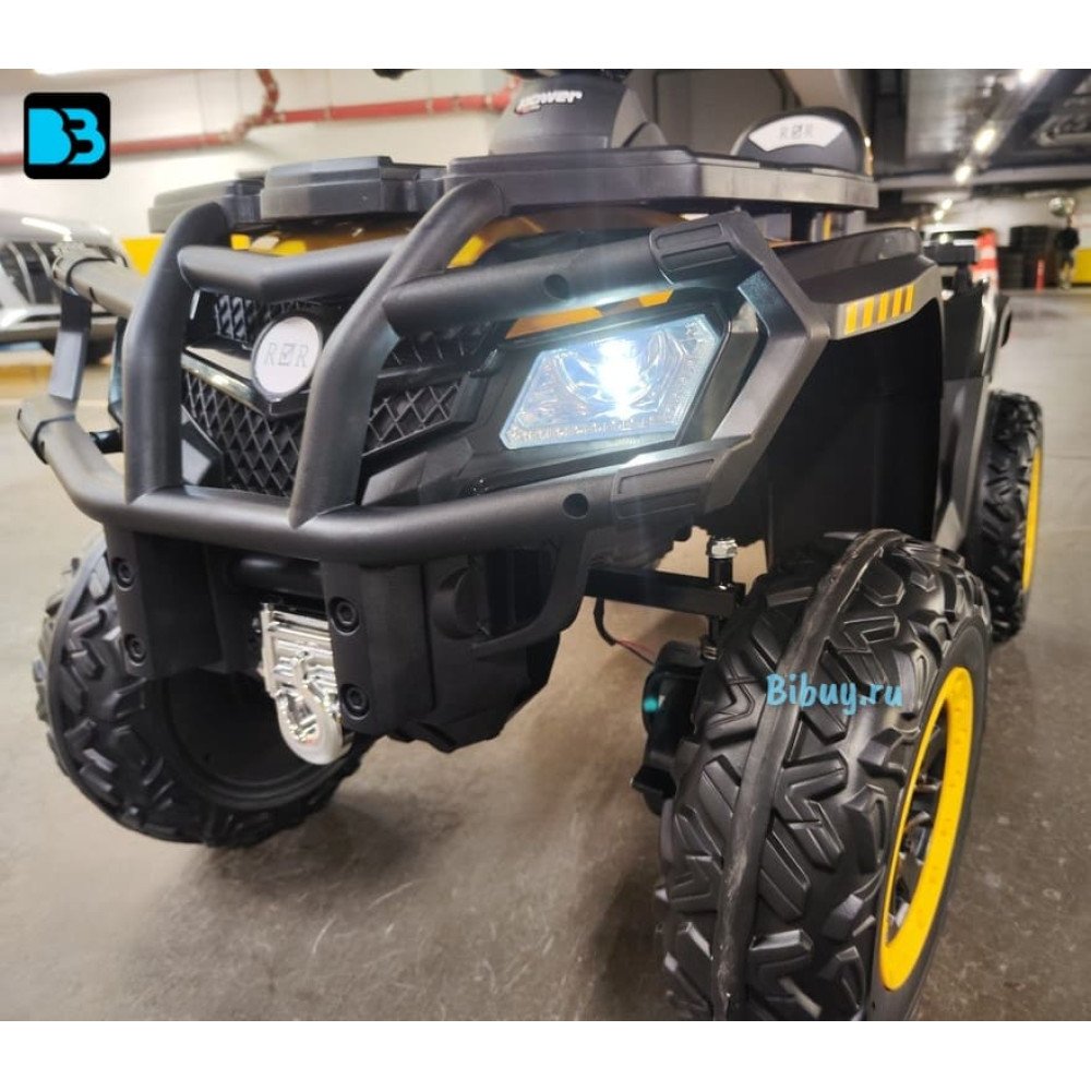 Детский электроквадроцикл T001TT 4WD желтый, с пультом
