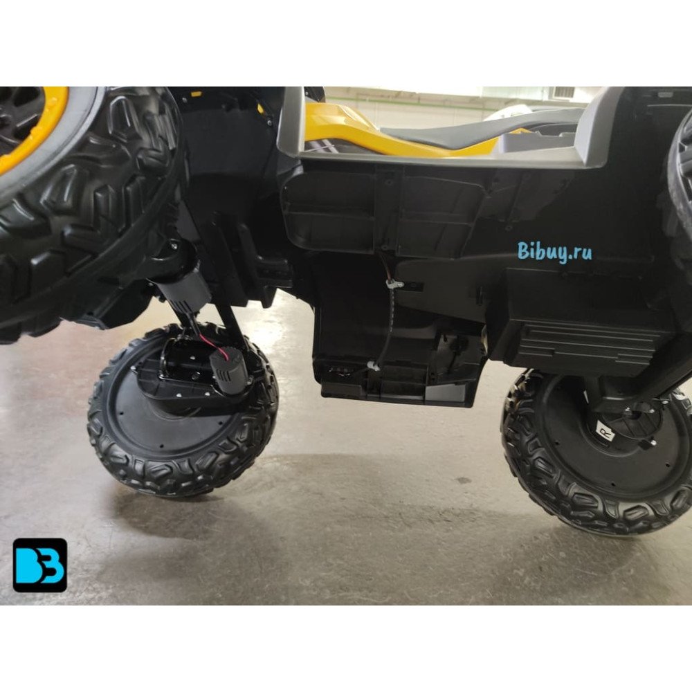 Детский электроквадроцикл T001TT 4WD желтый, с пультом