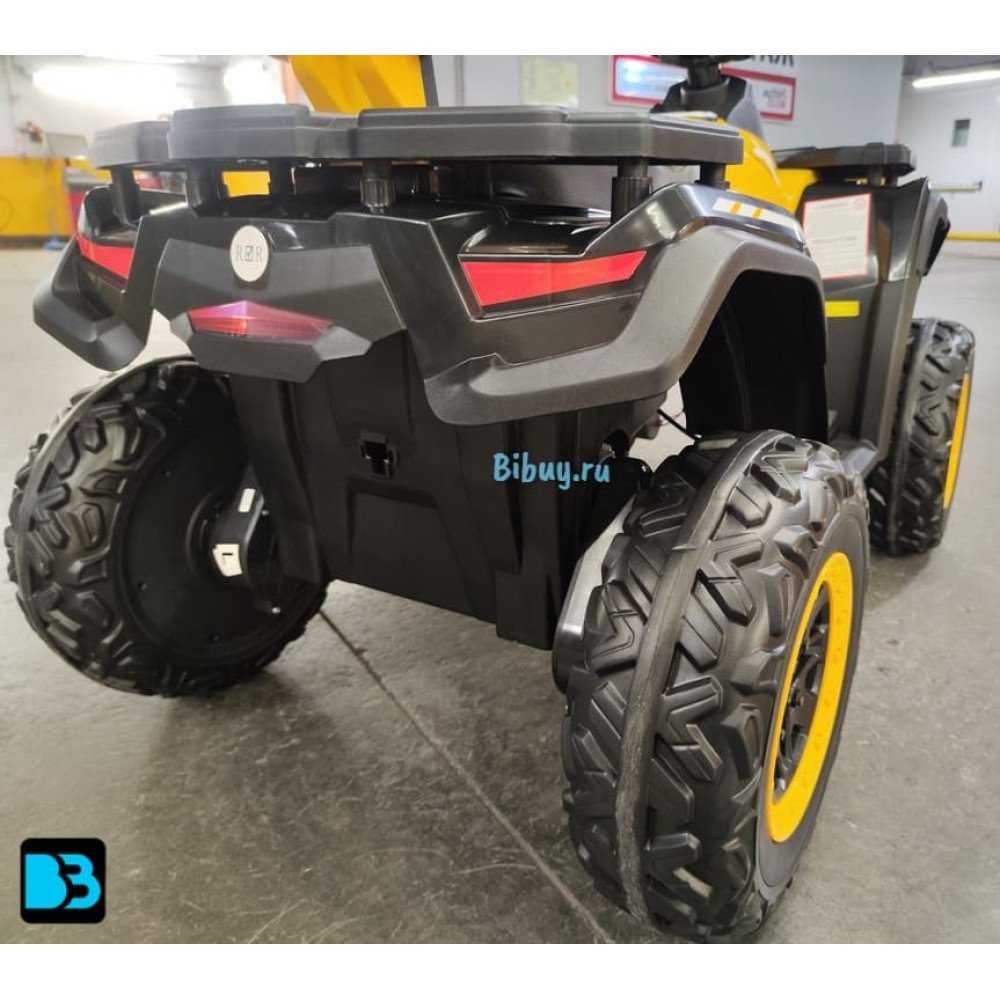Детский электроквадроцикл T001TT 4WD желтый, с пультом