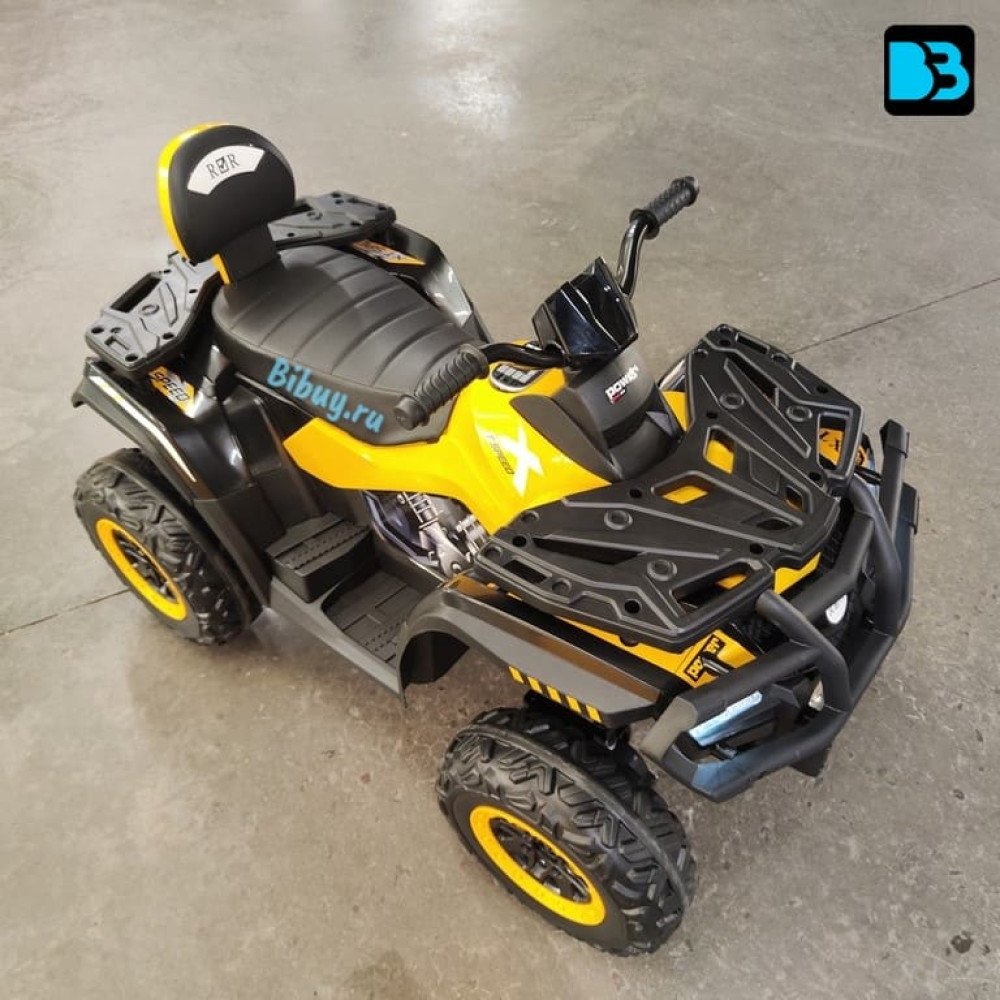 Детский электроквадроцикл T001TT 4WD желтый, с пультом