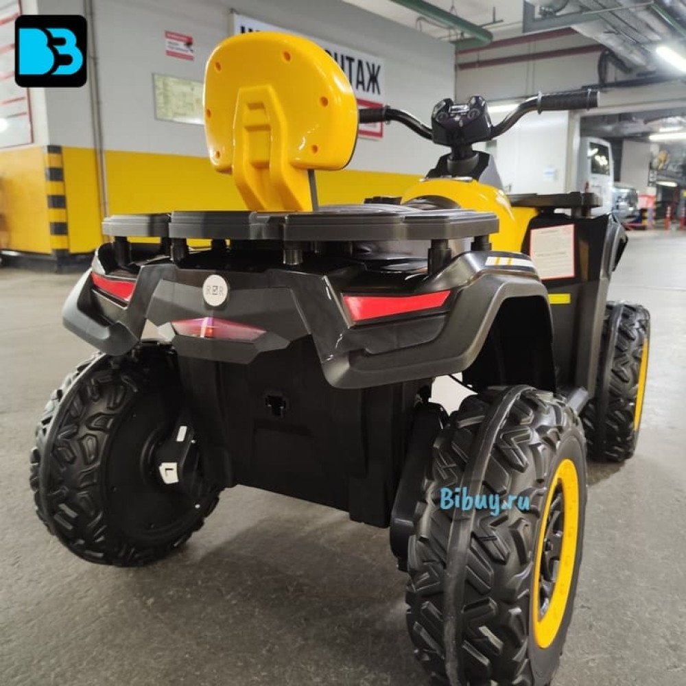 Детский электроквадроцикл T001TT 4WD желтый, с пультом