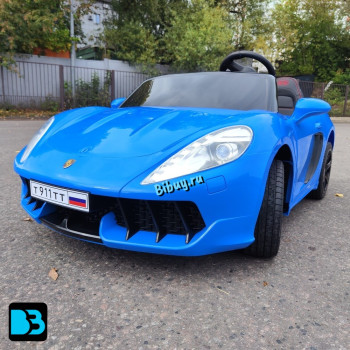Детская машина Porsche Cayman T911TT NEW синяя
