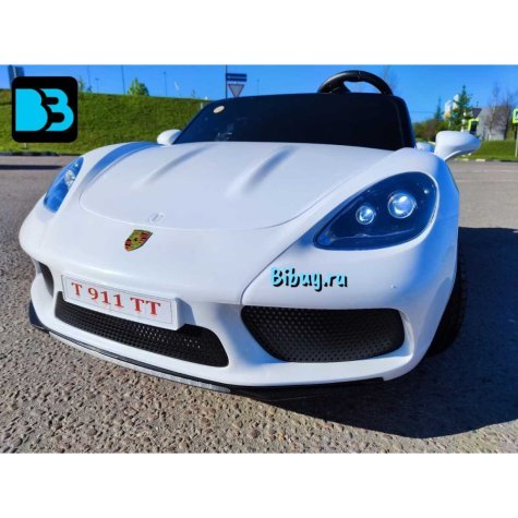 Детский электромобиль Т911ТТ белый Porshe Cayman
