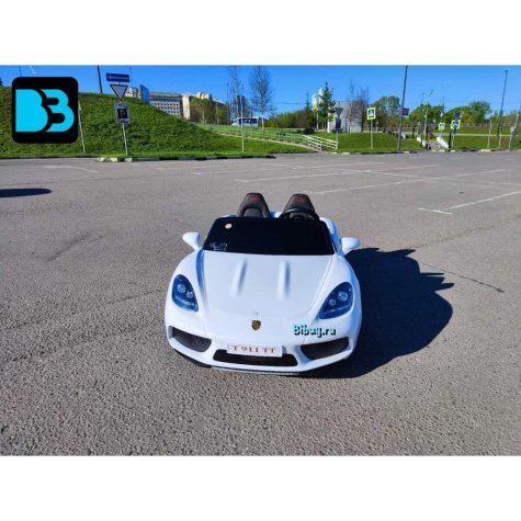 Детский электромобиль Т911ТТ белый Porshe Cayman