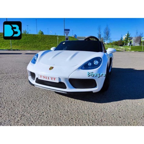 Детский электромобиль Т911ТТ белый Porshe Cayman