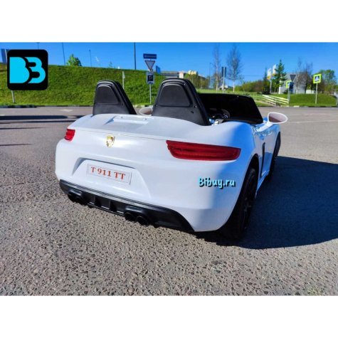 Детский электромобиль Т911ТТ белый Porshe Cayman