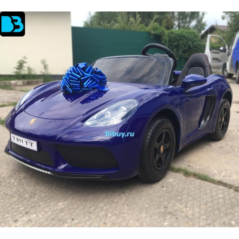 Детский электромобиль T911TT синий Porshe Cayman