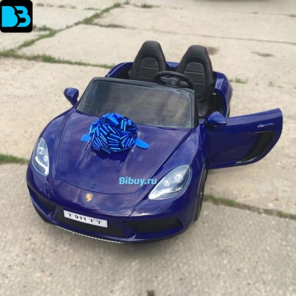 Детский электромобиль T911TT синий Porshe Cayman