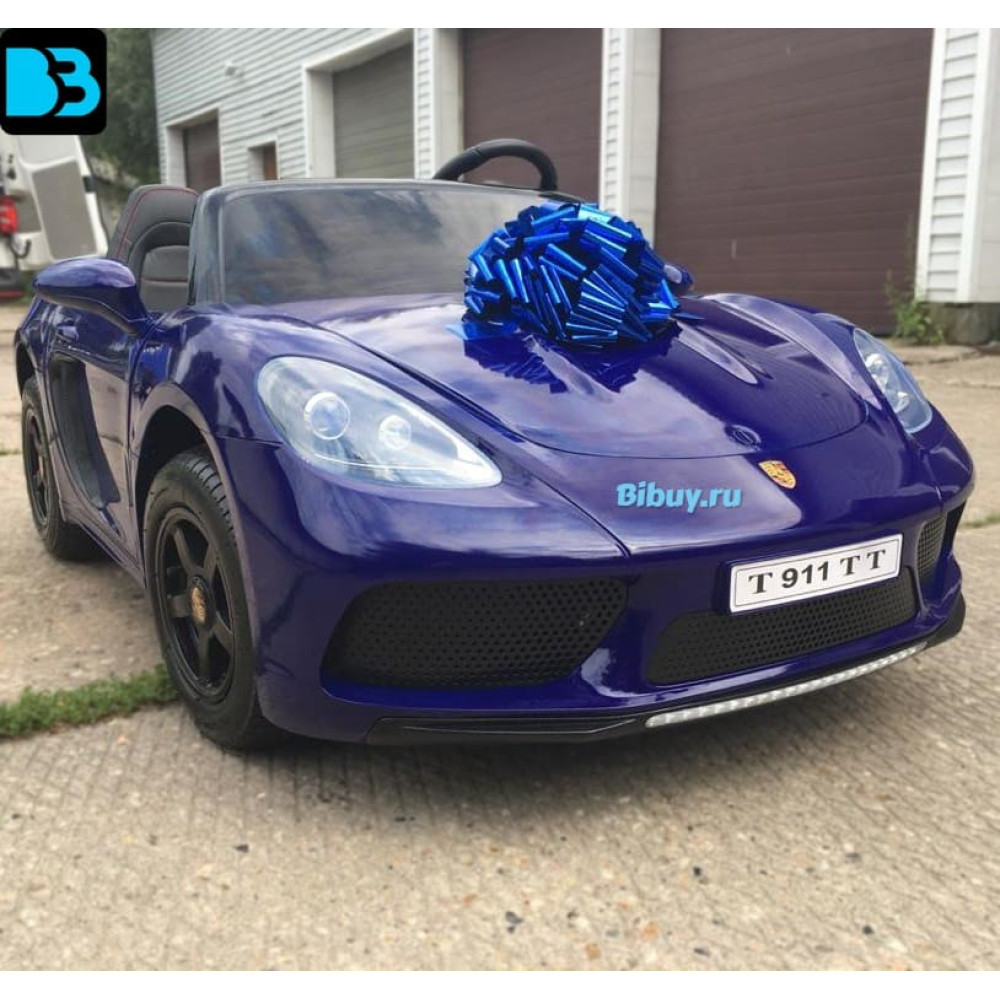 Детский электромобиль T911TT синий Porshe Cayman