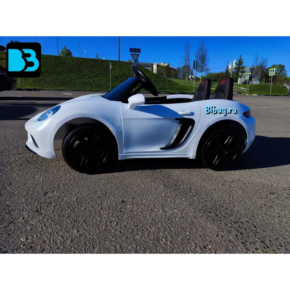 Детский электромобиль Т911ТТ белый Porshe Cayman