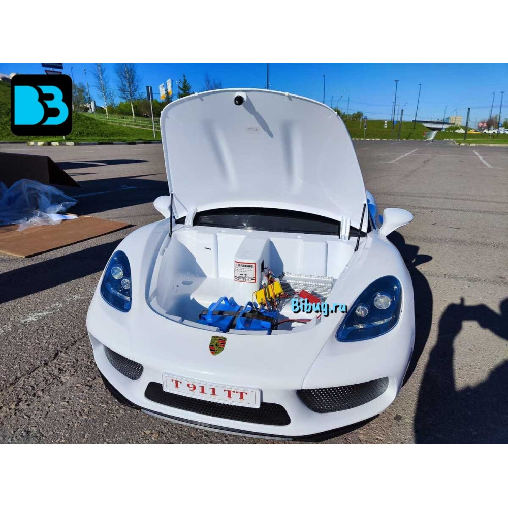 Детский электромобиль Т911ТТ белый Porshe Cayman