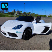 Детский электромобиль Т911ТТ белый Porshe Cayman