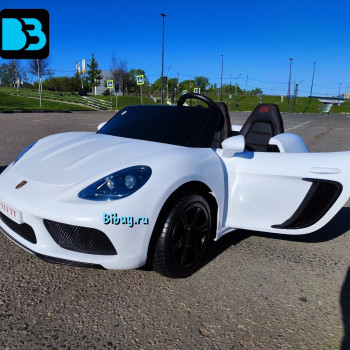 Детский электромобиль Т911ТТ белый Porsche Cayman