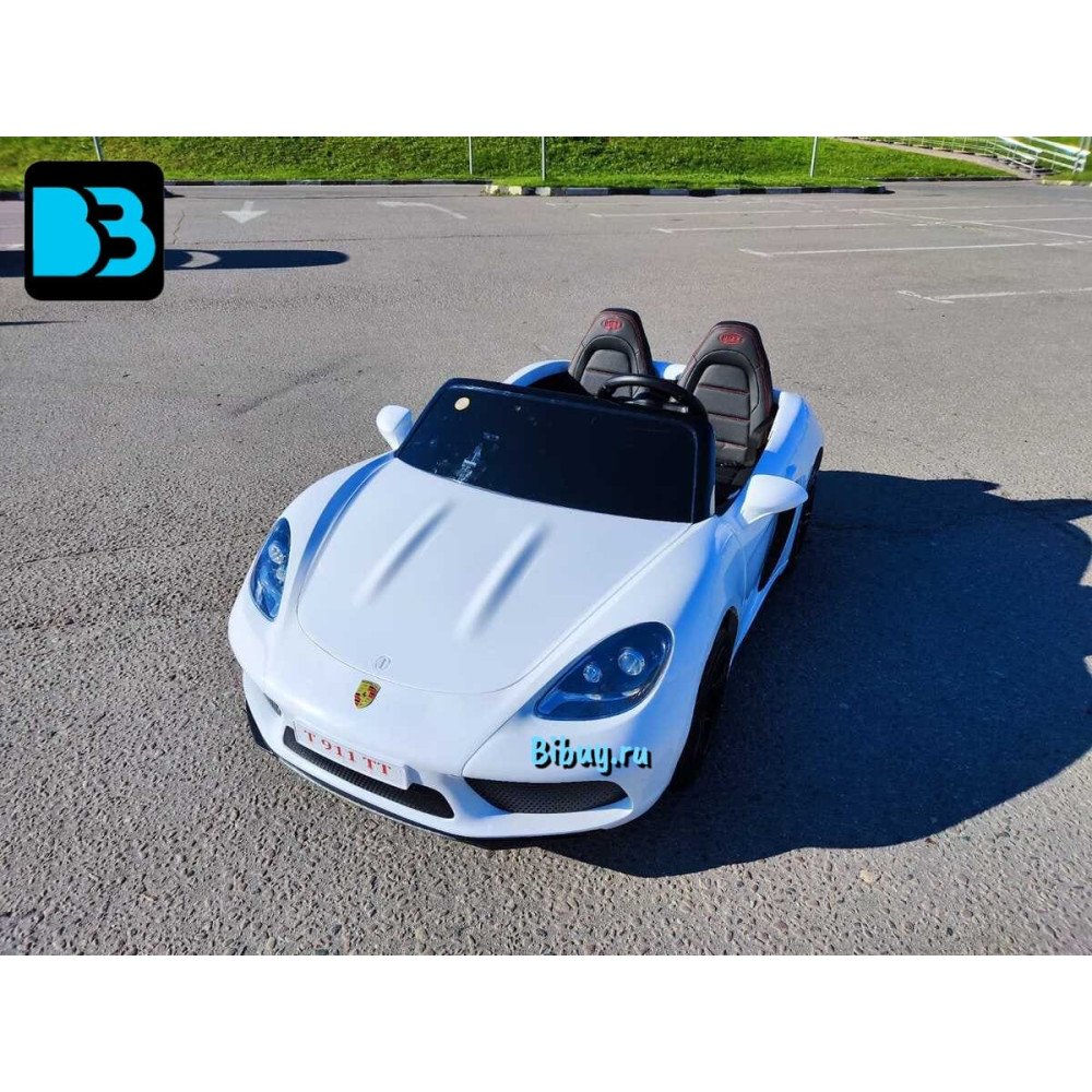 Детский электромобиль Т911ТТ белый Porshe Cayman