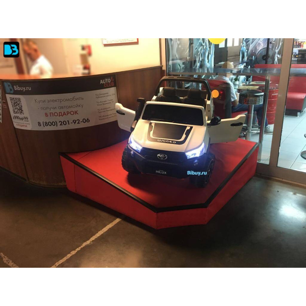 Детский электромобиль Toyota Hilux (DK-HL850) белый