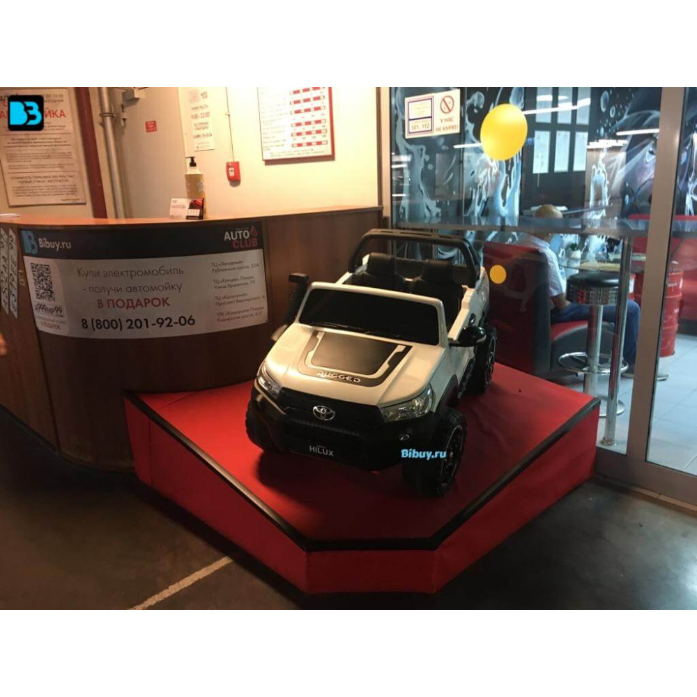 Детский электромобиль Toyota Hilux (DK-HL850) белый