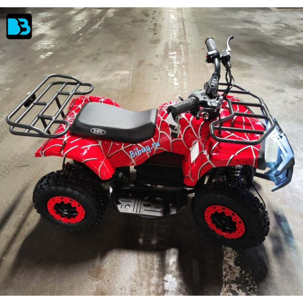 Электроквадроцикл TIKI LUX красный Spider, двигатель: 1000W/48V
