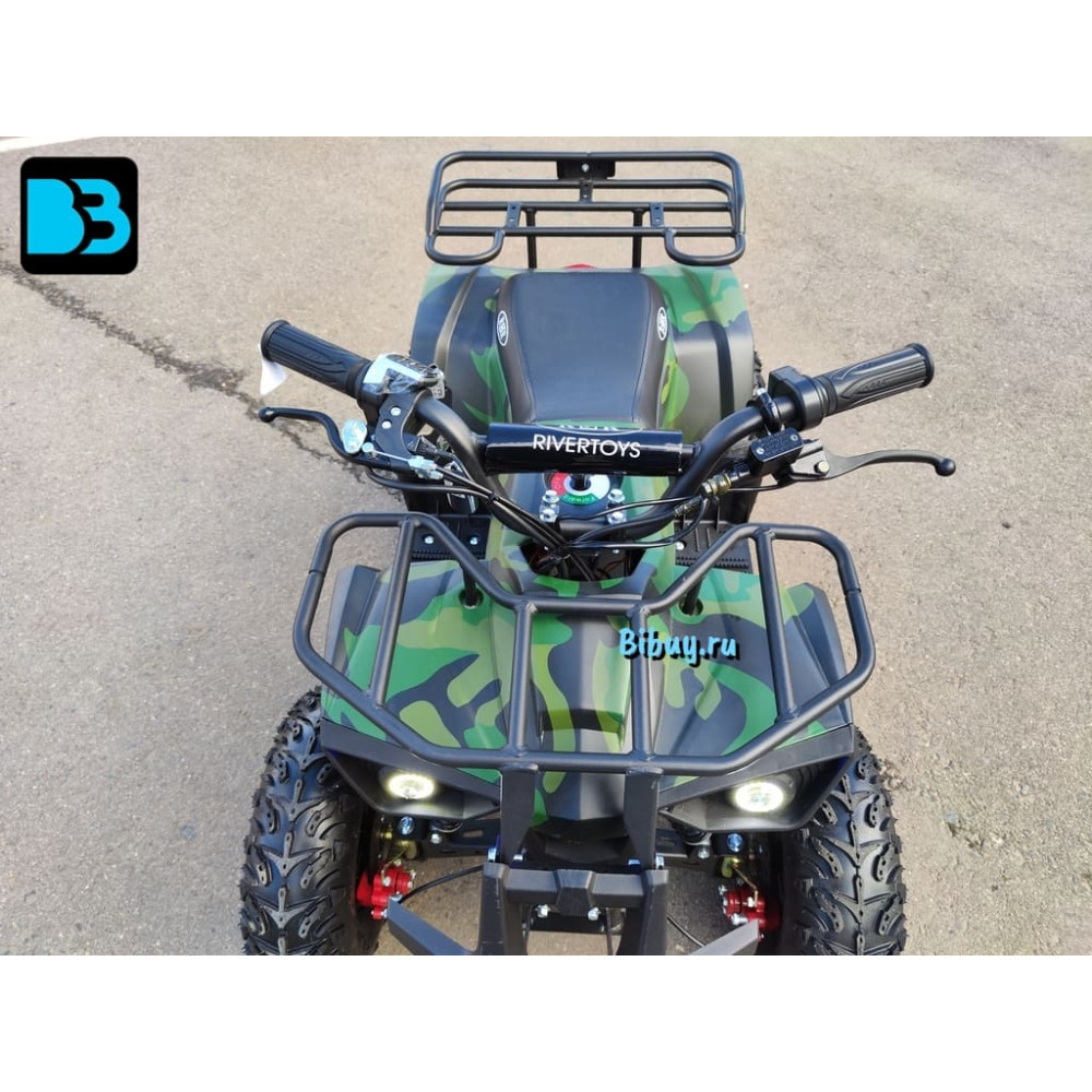 Детский электроквадроцикл TIKI LUX зеленый камуфляж, скорость до 25 км/ч