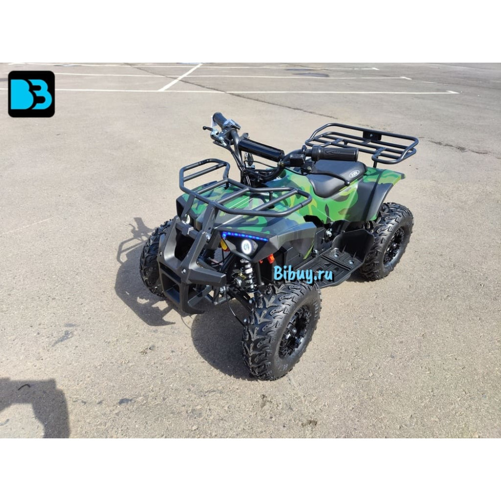 Детский электроквадроцикл TIKI LUX зеленый камуфляж, скорость до 25 км/ч