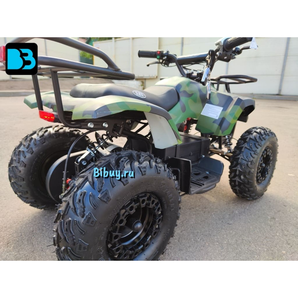 Детский электроквадроцикл TIKI LUX зеленый камуфляж, скорость до 25 км/ч
