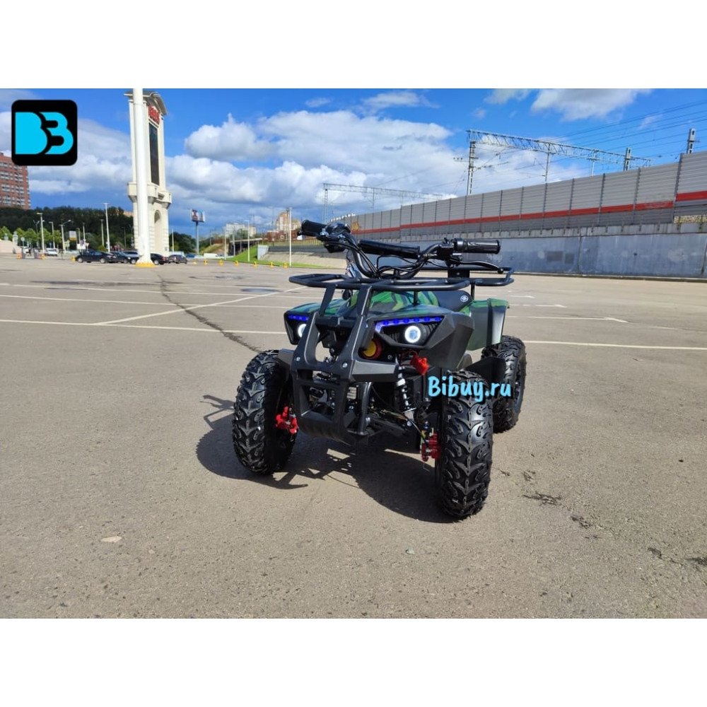 Детский электроквадроцикл TIKI LUX зеленый камуфляж, скорость до 25 км/ч