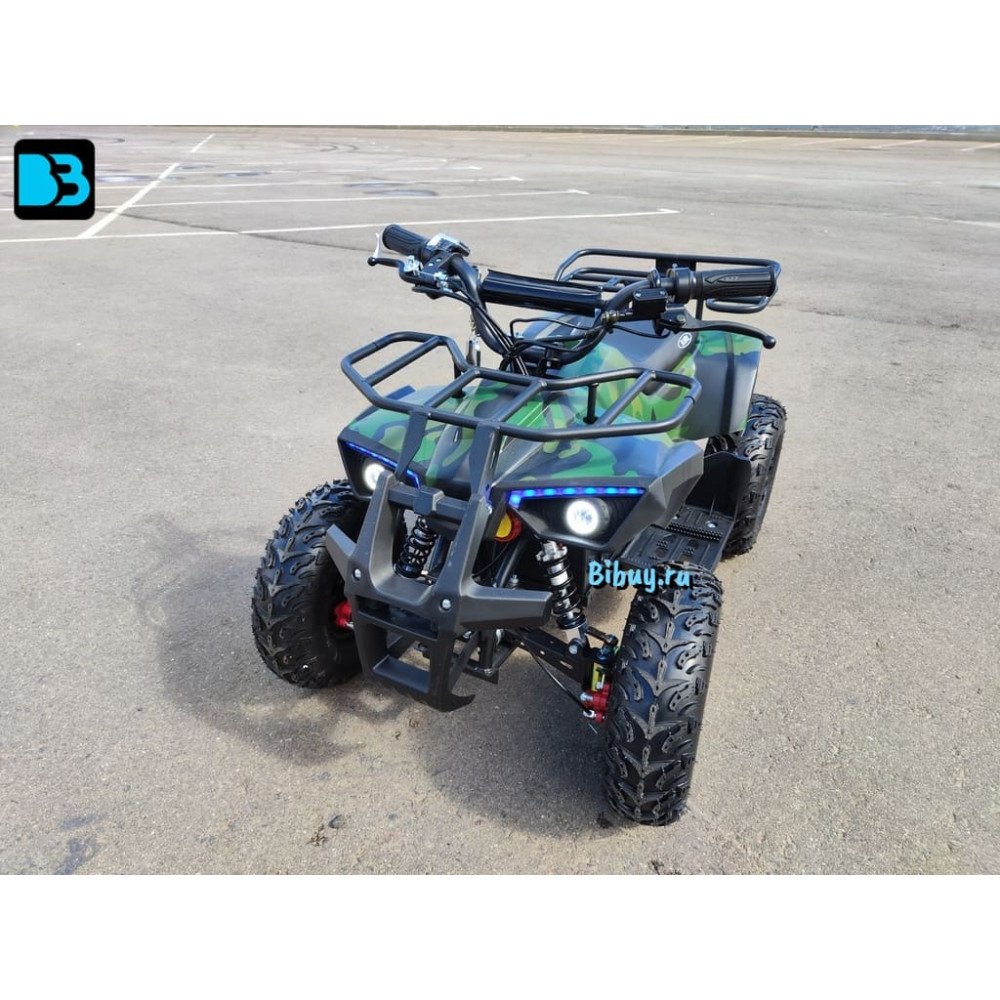 Детский электроквадроцикл TIKI LUX зеленый камуфляж, скорость до 25 км/ч