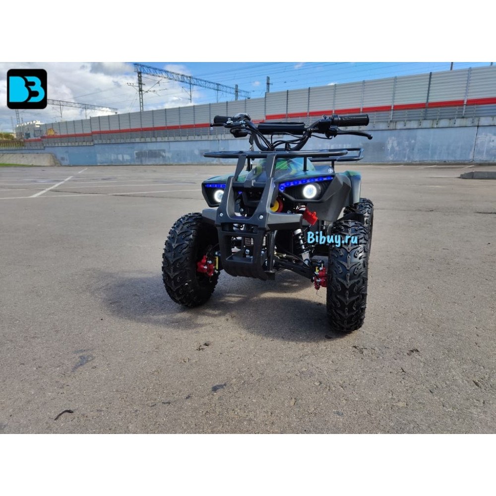 Детский электроквадроцикл TIKI LUX зеленый камуфляж, скорость до 25 км/ч