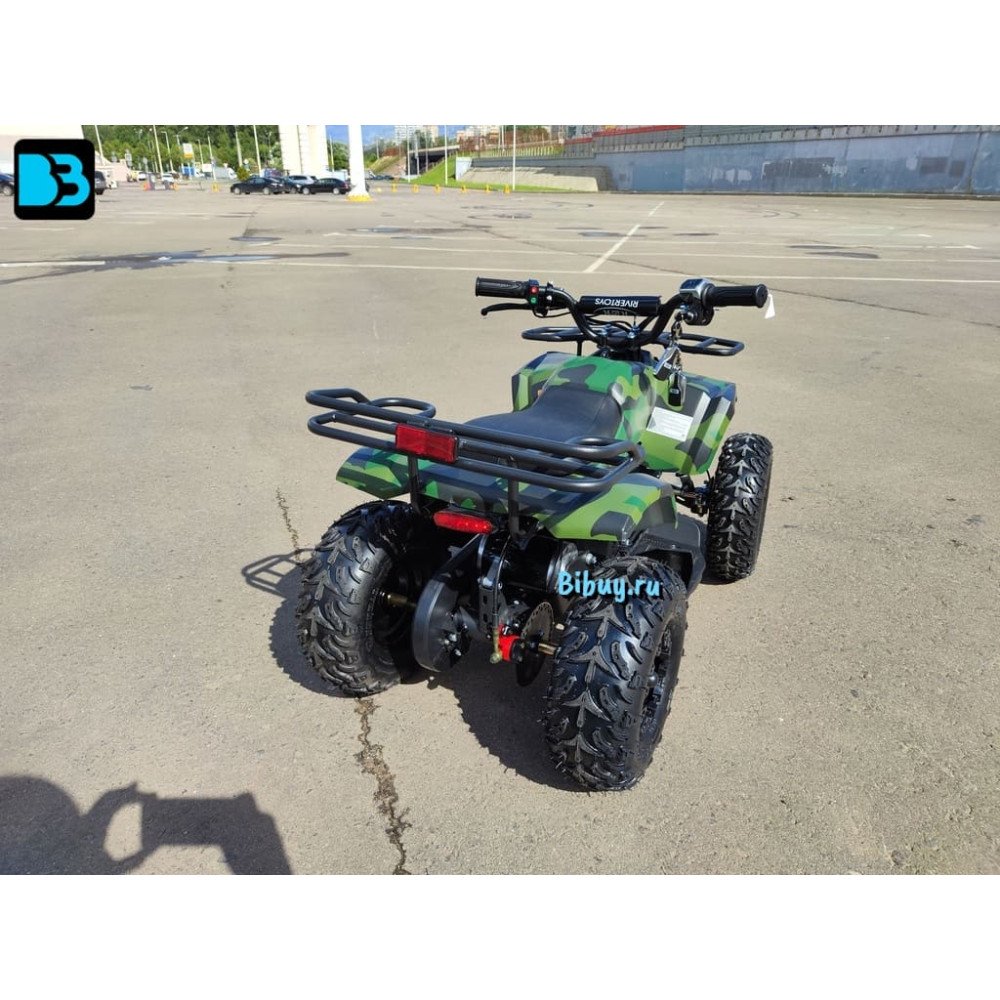 Детский электроквадроцикл TIKI LUX зеленый камуфляж, скорость до 25 км/ч