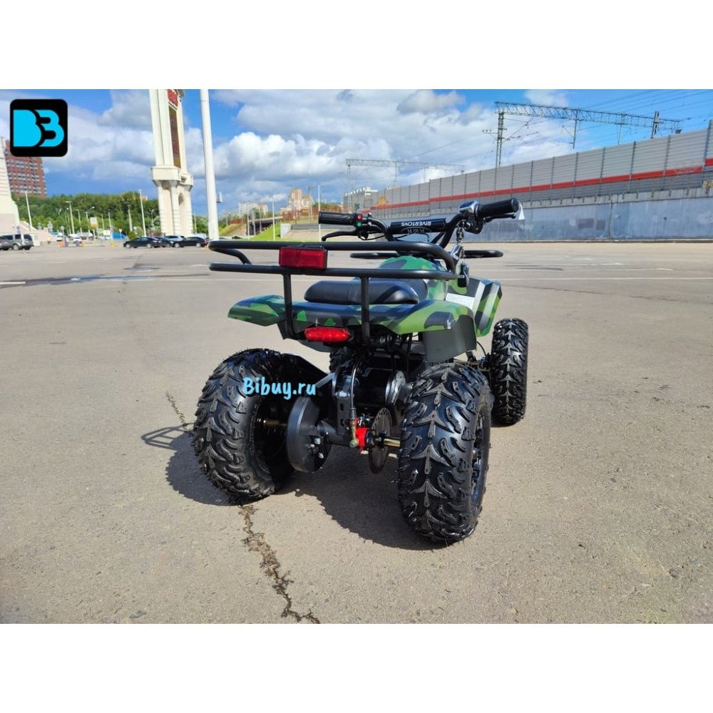 Детский электроквадроцикл TIKI LUX зеленый камуфляж, скорость до 25 км/ч