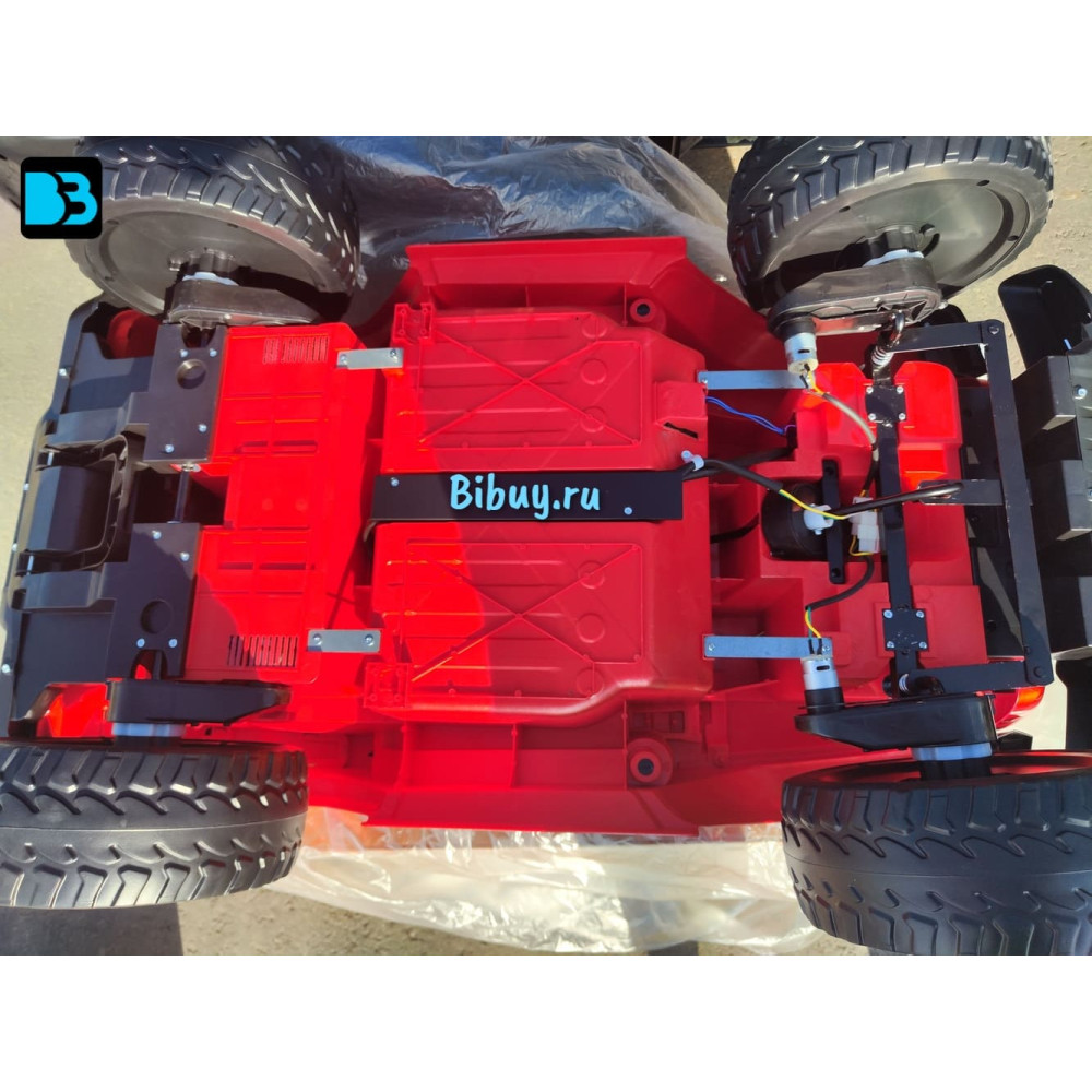 Полноприводный электромобиль Jeep Rubicon X004XX красный глянец