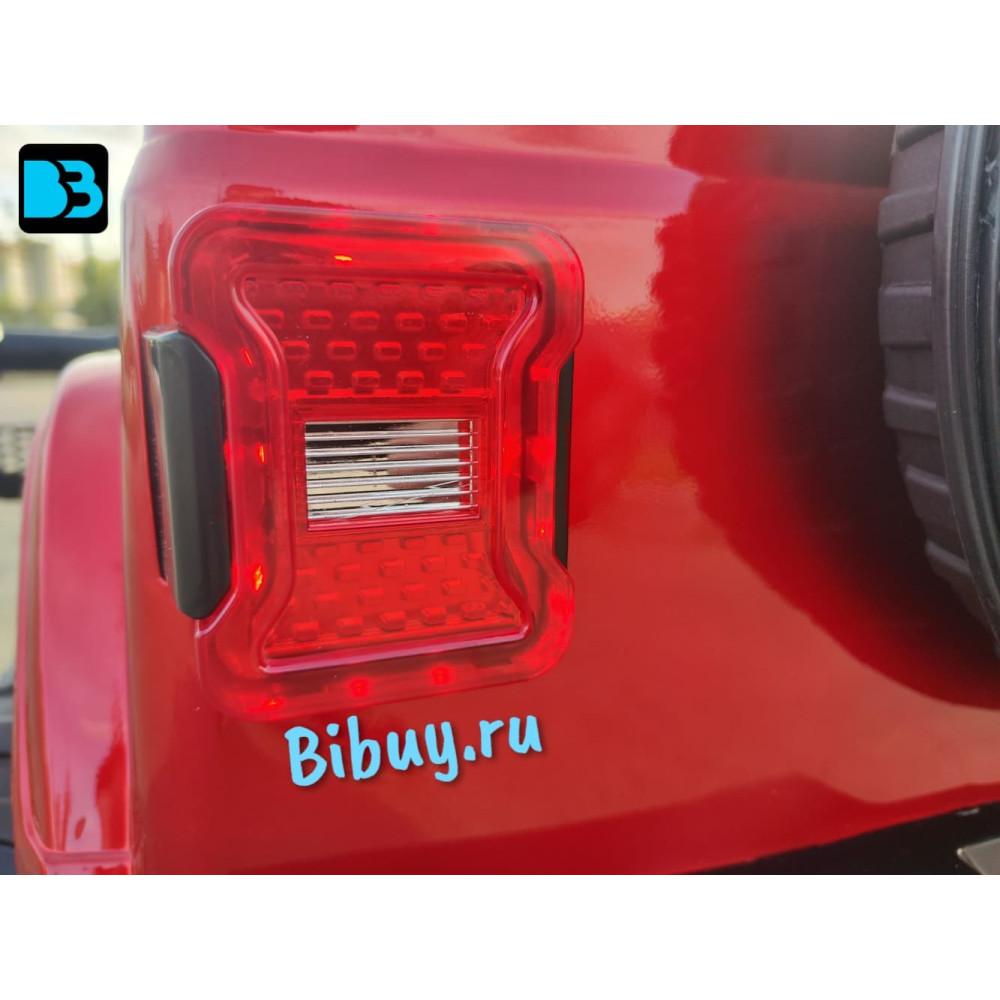 Полноприводный электромобиль Jeep Rubicon X004XX красный глянец