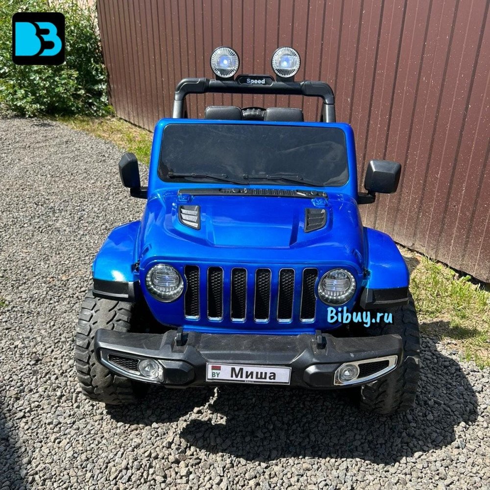 Электромобиль Jeep Rubicon X004XX синий глянец